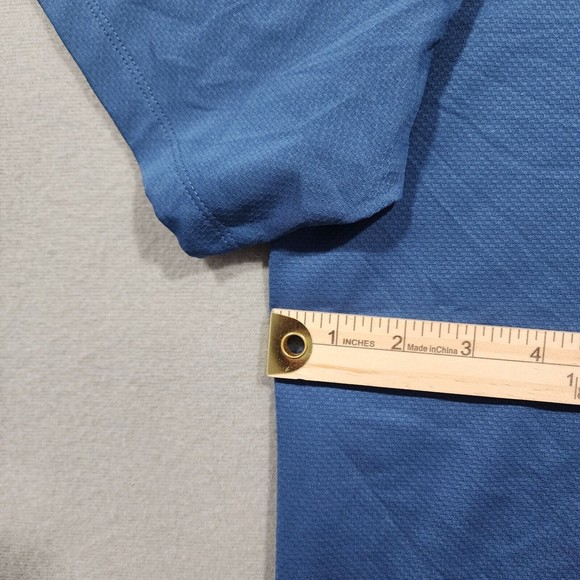 Nike Polo Shirt Mens XL Blue Solid Nike Dri-Fit Standard Fit Short Sleeve - Picture 10 of 16